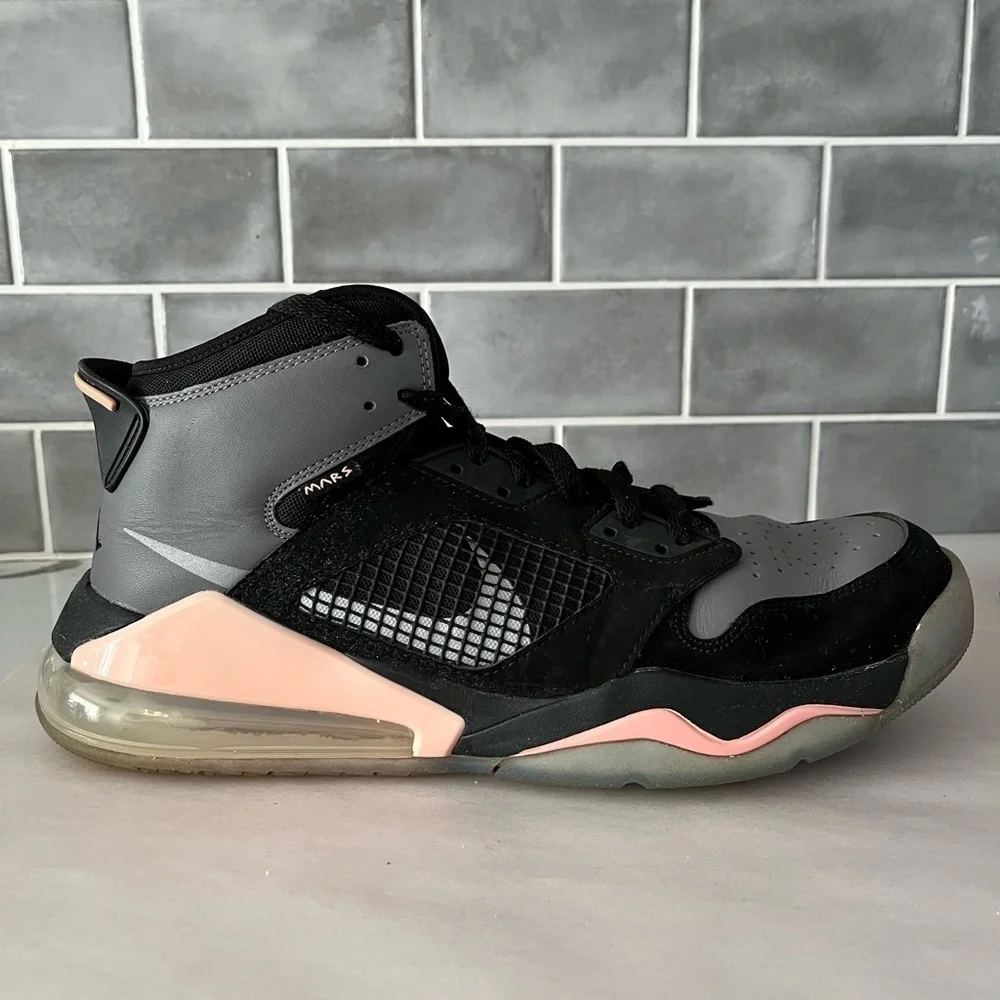 Nike Jordan Mars 270 Basketball Gunsmoke Coral Sneakers Shoes Activewear Mens 12